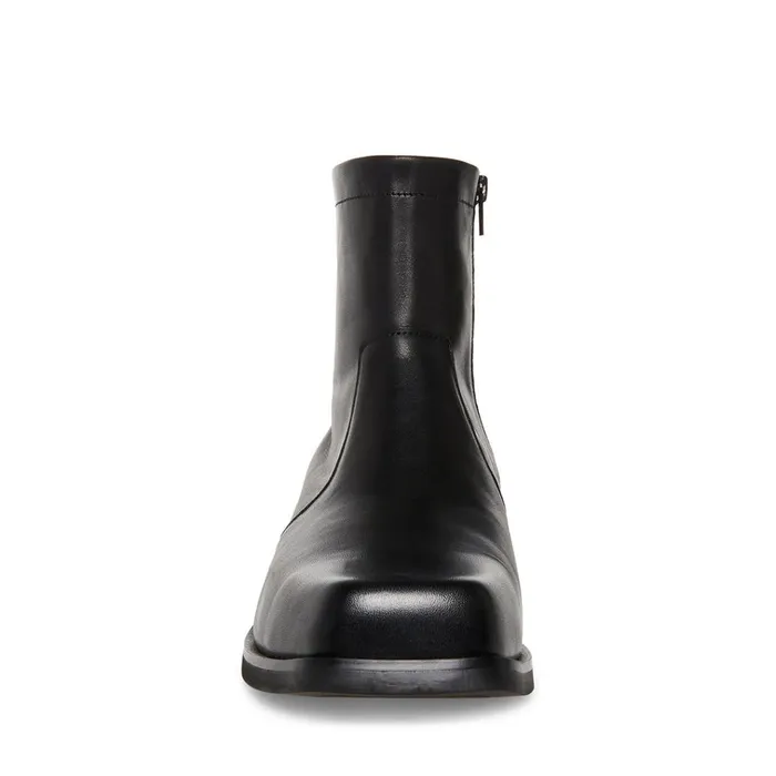 Mens Lionell Black Leather Steve Madden Boots Mens Lionell Black Leather Steve Madden Boots