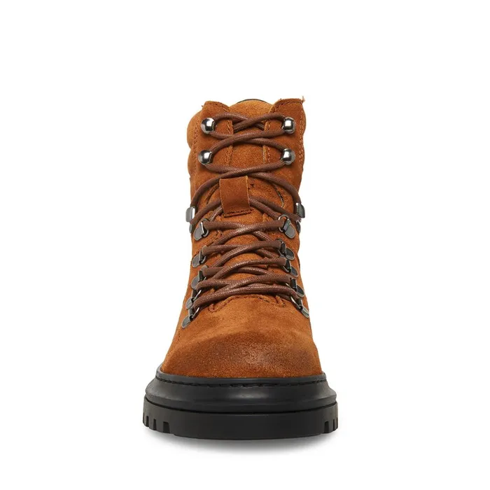 Mens Monty Cognac Suede Steve Madden Boots