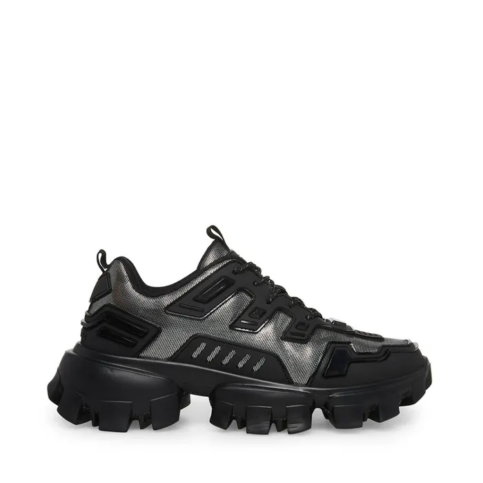 Mens Ponce BlackSilver Steve Madden Sneakers