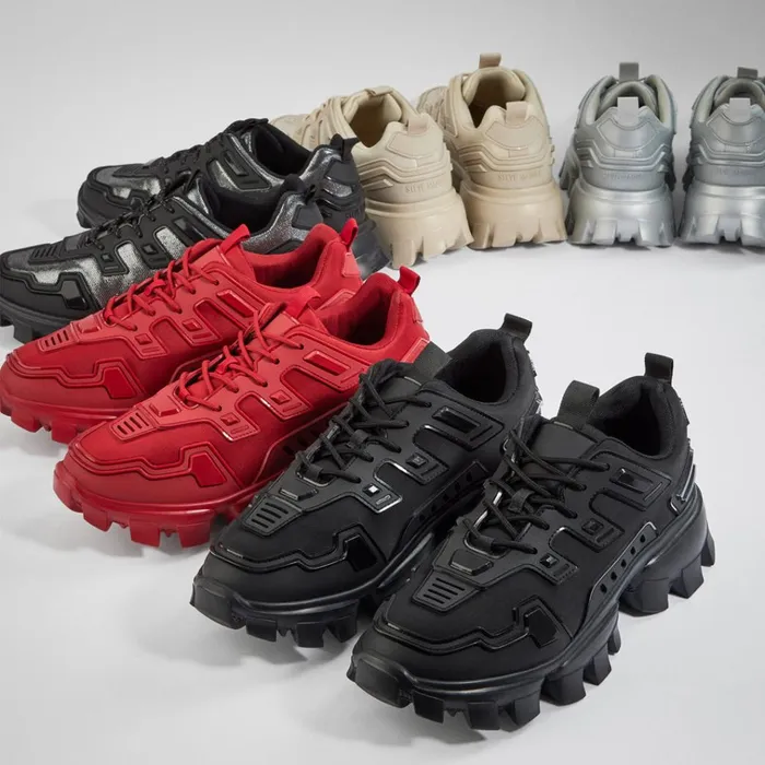Mens Ponce Black Steve Madden Sneakers