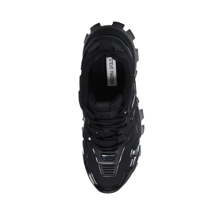 Mens Ponce Black Steve Madden Sneakers