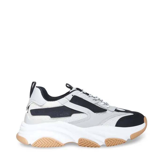 Mens Possess White Multi Steve Madden Sneakers