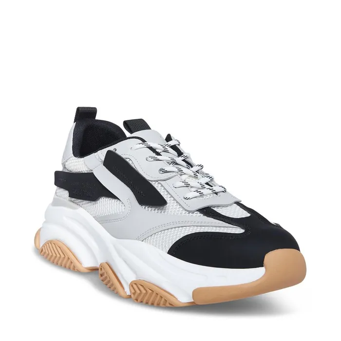 Mens Possess White Multi Steve Madden Sneakers