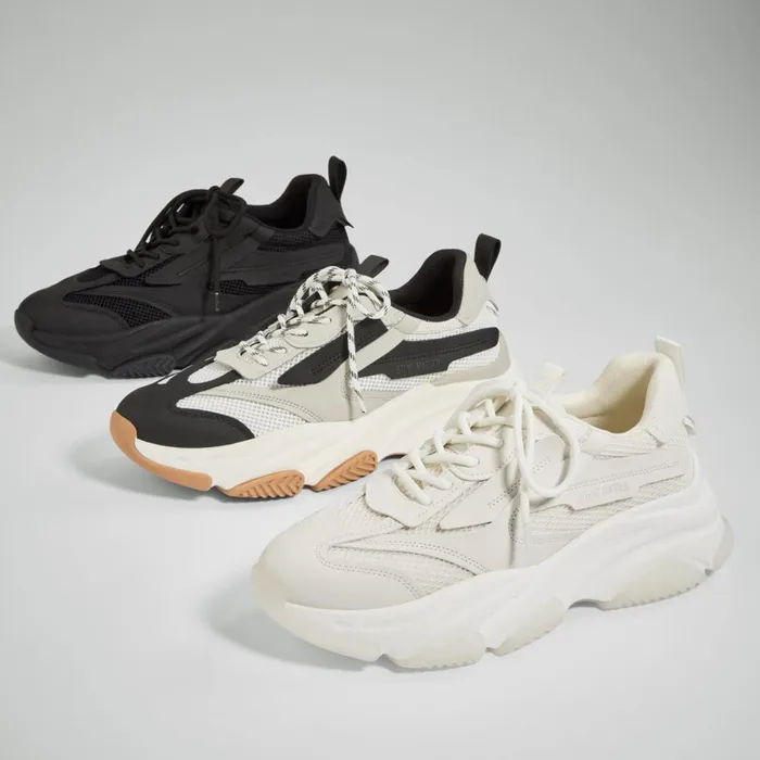 Mens Possess White Multi Steve Madden Sneakers
