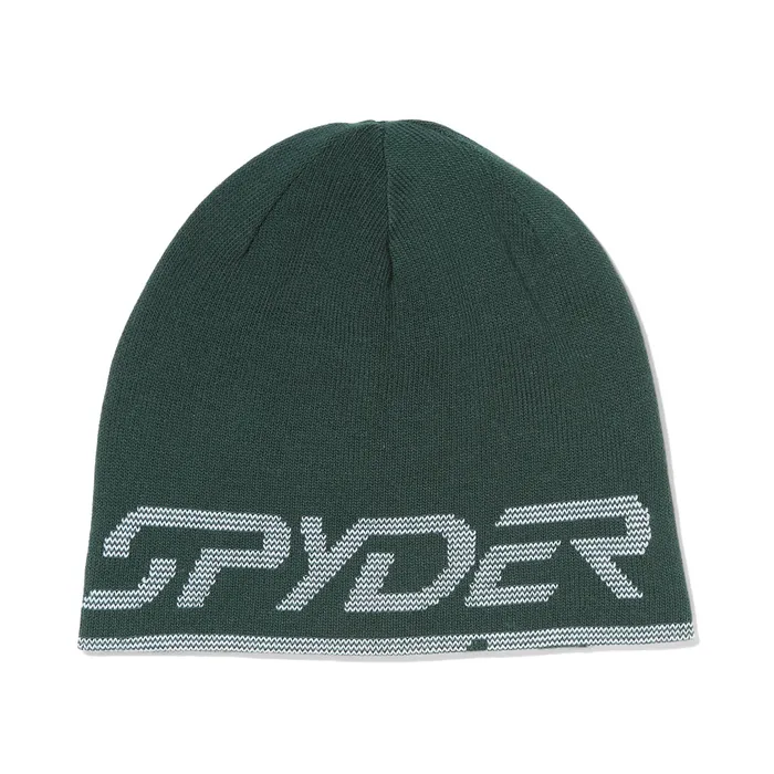 Mens Reversible Innsbruck Beanie 8211 Cypress Green Spyder Hats