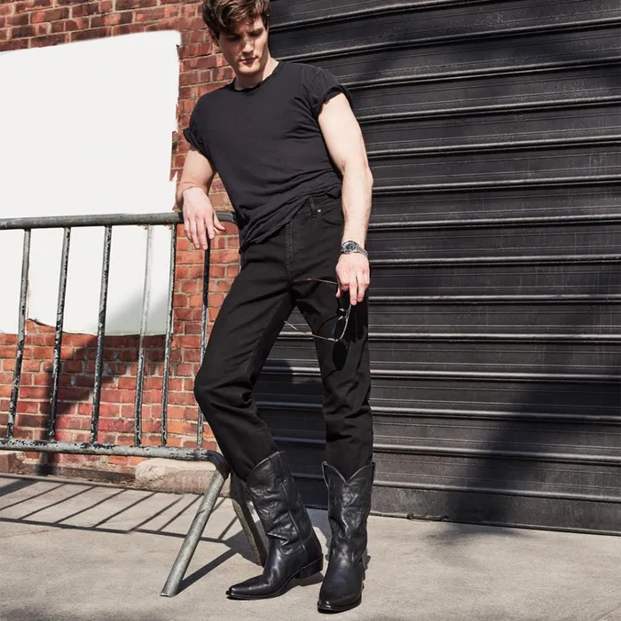Mens Reyy Black Leather Steve Madden Boots Mens Reyy Black Leather Steve Madden Boots