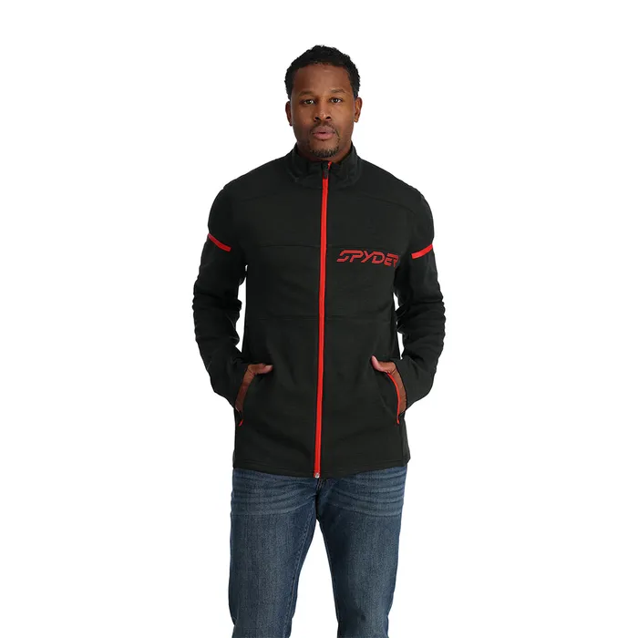 Mens Speed Fleece Full Zip 8211 Black Spyder Fleece