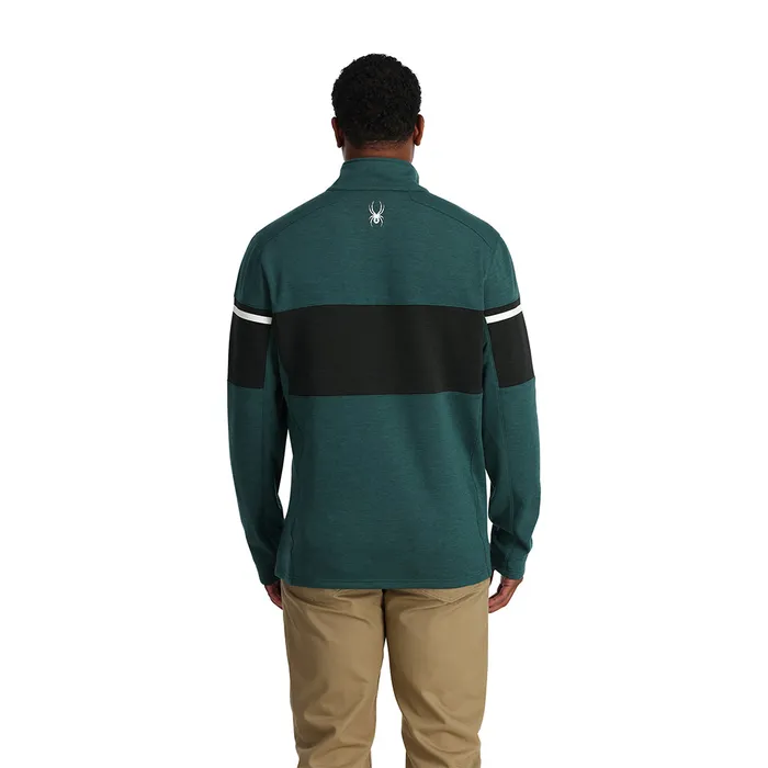 Mens Speed Fleece Half Zip 8211 Cypress Green Spyder Fleece