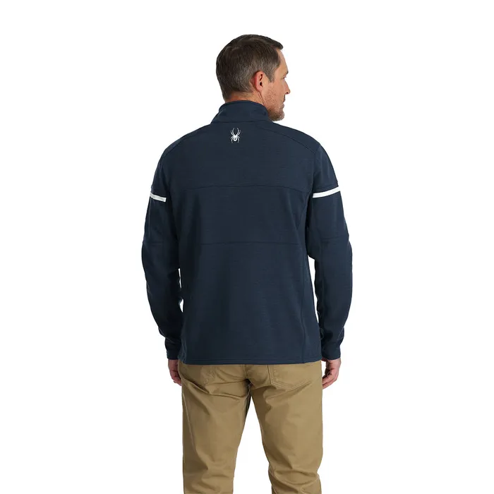 Mens Speed Fleece Half Zip 8211 True Navy Spyder Fleece