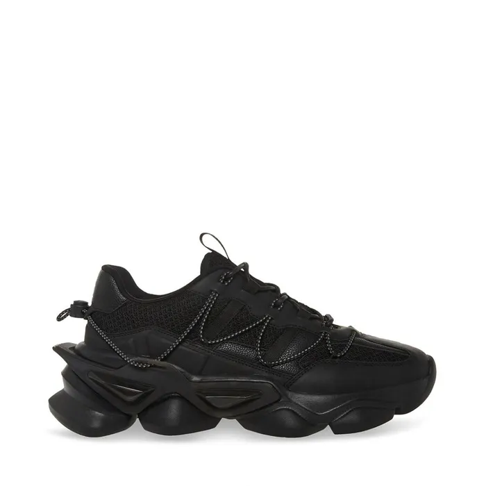 Mens Storm Black Steve Madden Sneakers