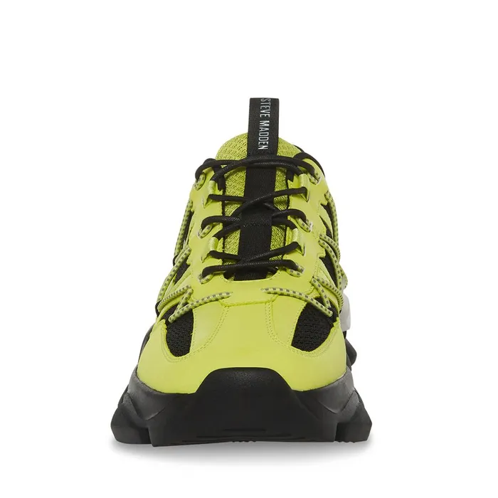 Mens Storm Lime Steve Madden Sneakers