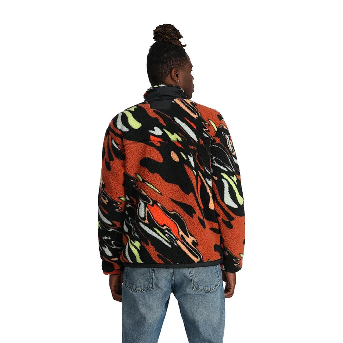 Mens Unisex Sherman Full Zip 8211 Multi Spyder Fleece