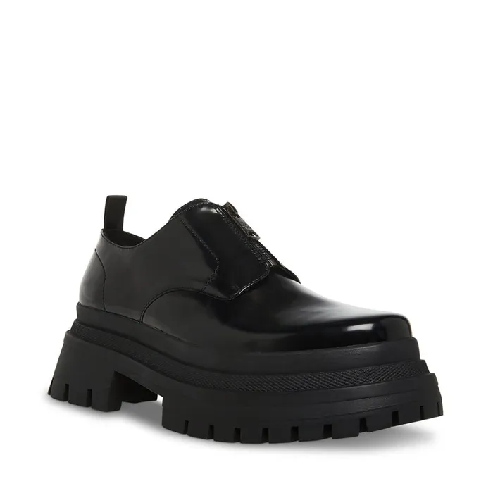 Mens Zip Black Box Steve Madden Loafers