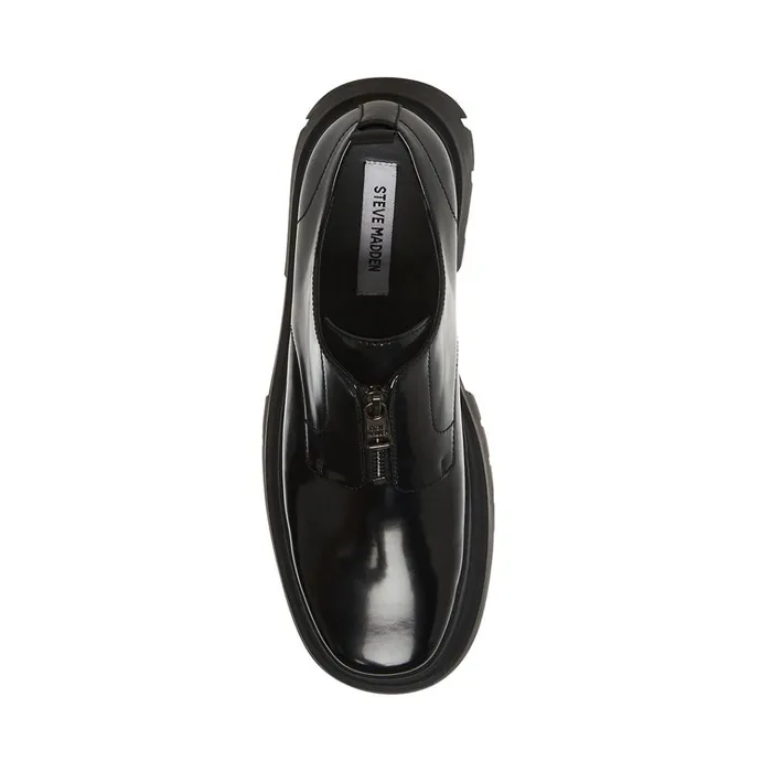 Mens Zip Black Box Steve Madden Loafers