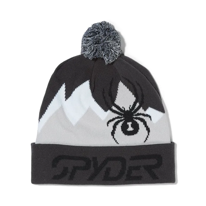 Mens Zone Pom 8211 Black Spyder Hats