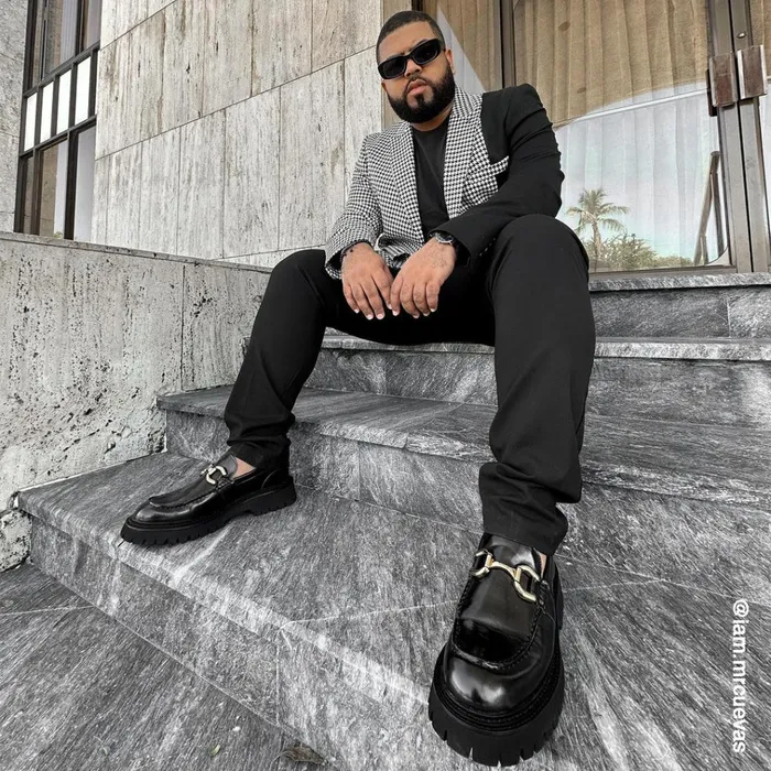 Mens Zylo Black Box Steve Madden Loafers