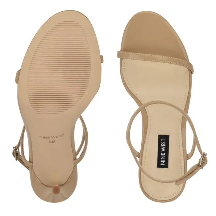 Miami Ankle Strap Sandals Light Natural Women Nine West Heels
