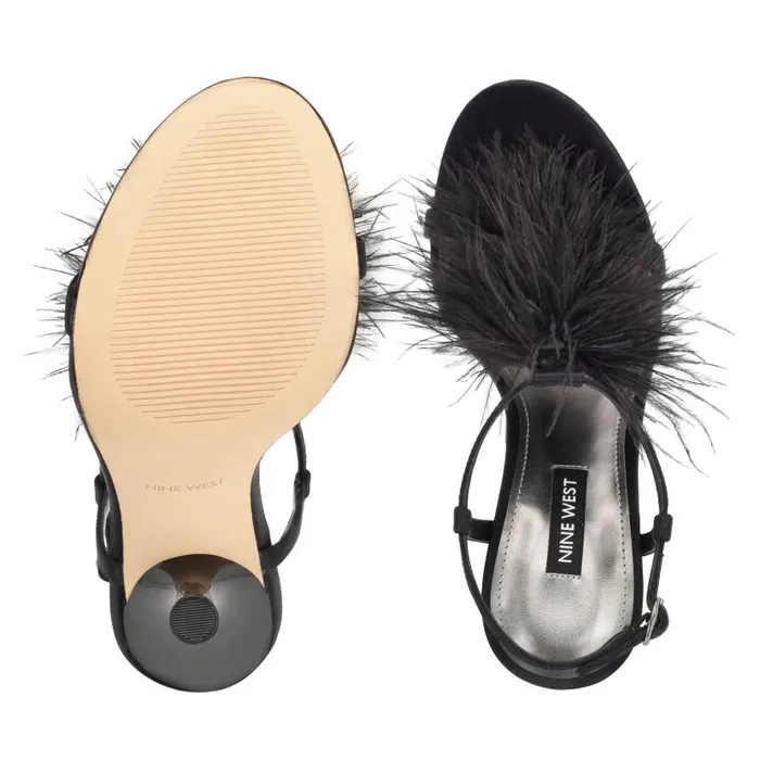 Million Ankle Strap Heeled Sandals Black Women Nine West Heels