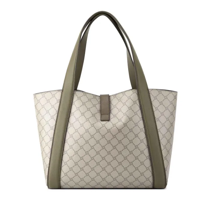 Morely 2 In 1 Tote Beige Logomilitary WomenMen Nine West Totes and Backpacks