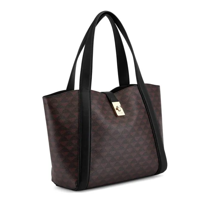 Morely 2 In 1 Tote Mahogany Logo WomenMen Nine West Totes and Backpacks