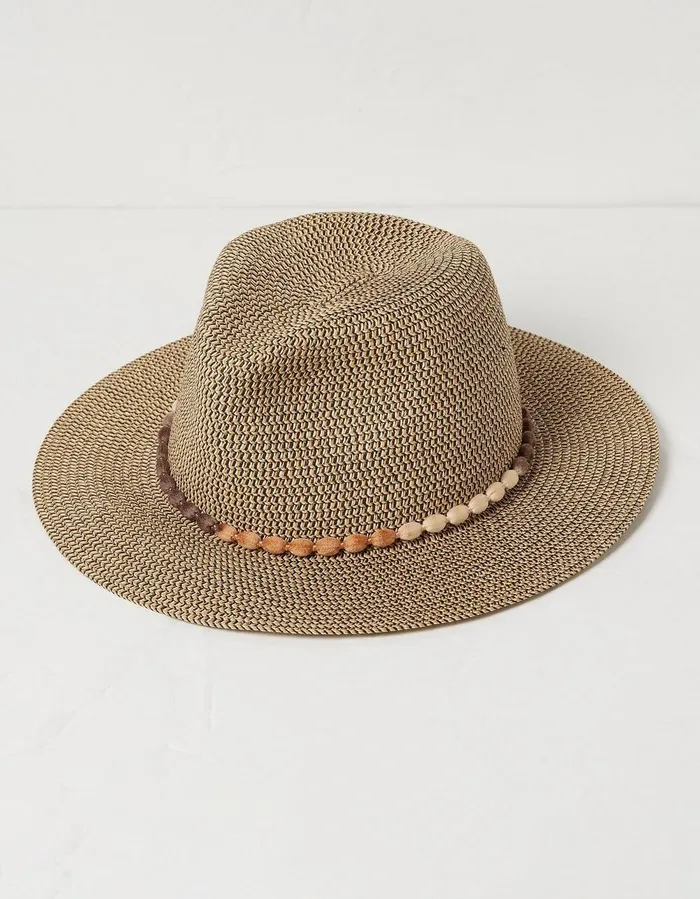 Multi Weave Fedora Hat Natural Women FatFace Hats