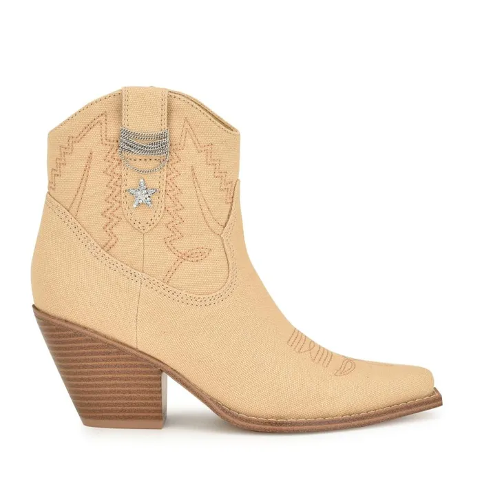 Nallas Western Booties Natural Women Nine West Boots and Booties