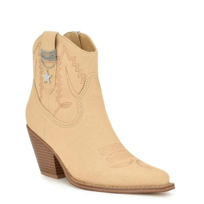 Nallas Western Booties Natural Women Nine West Boots and Booties