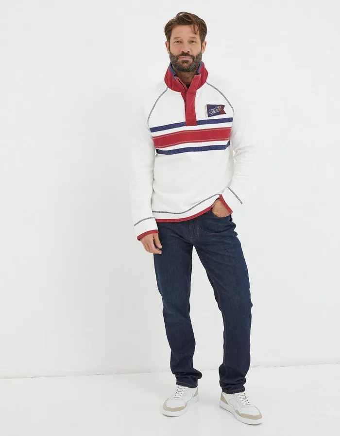 Nation Airlie England Sweatshirt White Men FatFace Sweatshirts and Hoodies