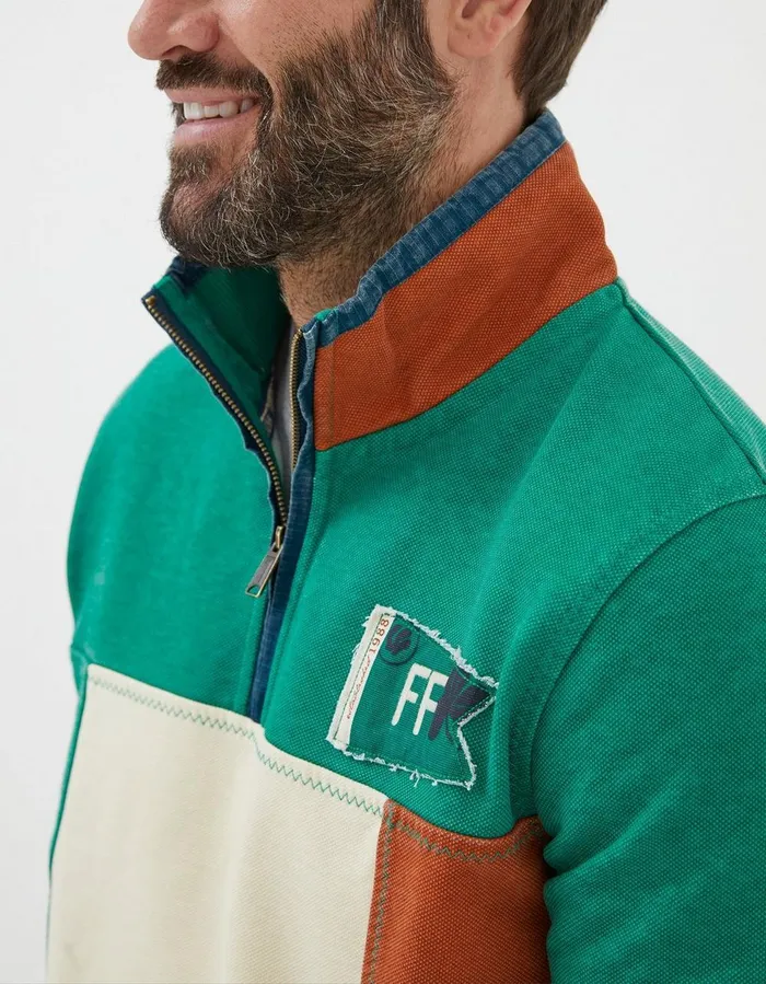Nation Airlie Ireland Sweatshirt Bright Green Men FatFace Sweatshirts and Hoodies