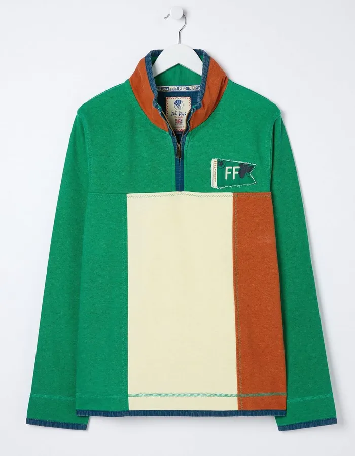 Nation Airlie Ireland Sweatshirt Bright Green Men FatFace Sweatshirts and Hoodies