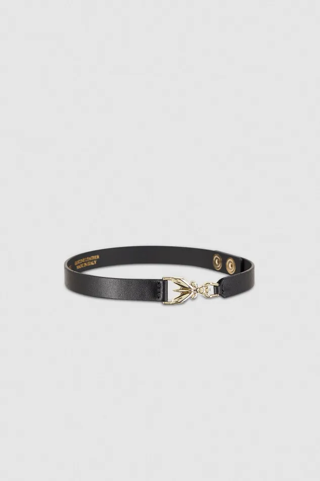 Necklaces Women Patrizia Pepe Leather Choker Necklace Nero
