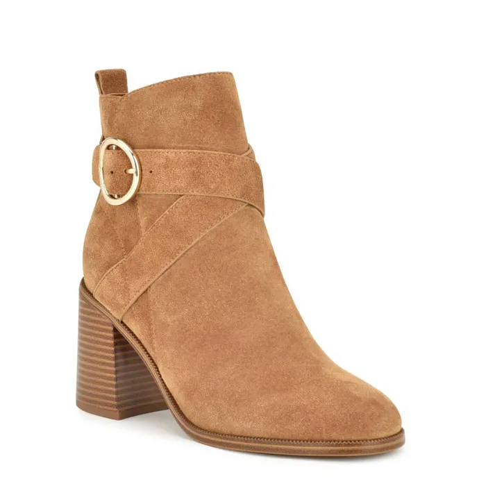 Needyou Dress Booties Medium Natural Women Nine West Boots and Booties