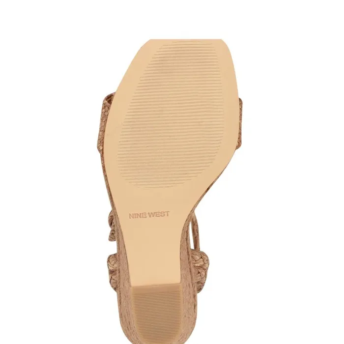 Nerisa Espadrille Wedge Sandals Brown Women Nine West Sandals