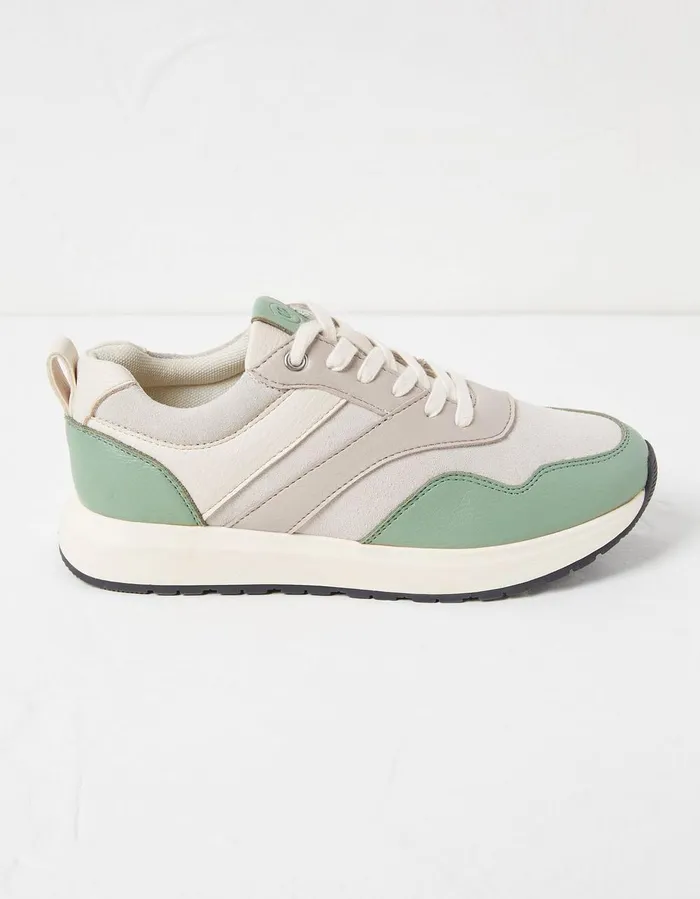 Nessa Green Haze Trainer Green Haze Women FatFace Trainers