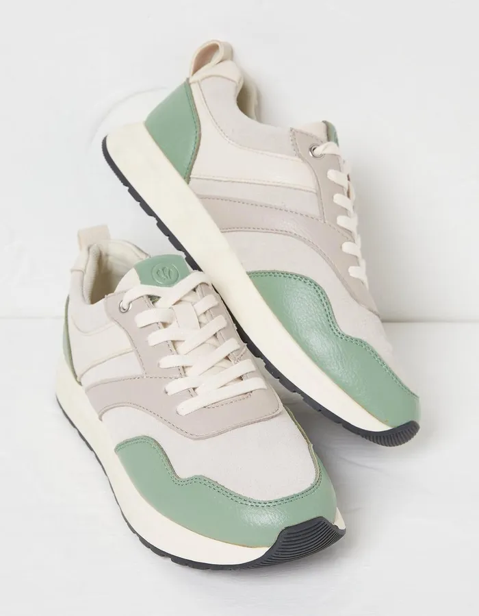 Nessa Green Haze Trainer Green Haze Women FatFace Trainers