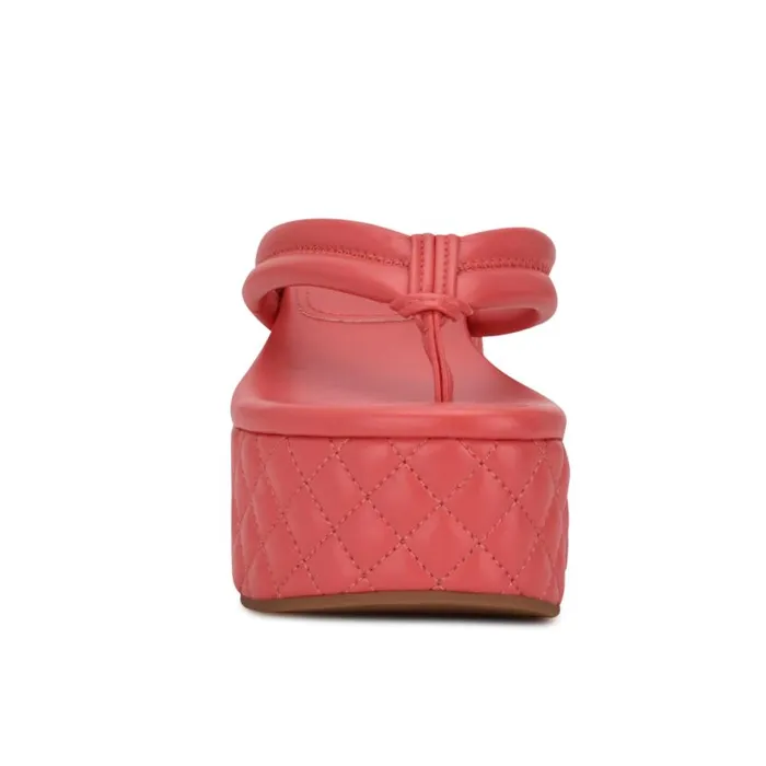 Newya Platform Thong Sandals Coral Women Nine West Sandals