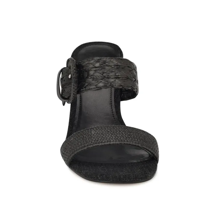 Novalie Slipon Wedge Sandals Black Women Nine West Sandals
