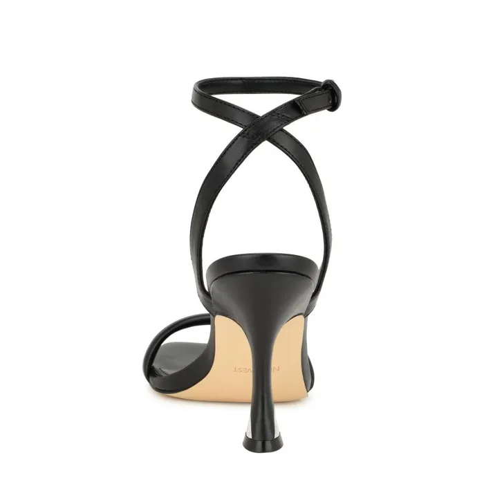 Nyra Ankle Strap Sandals Black Women Nine West Sandals