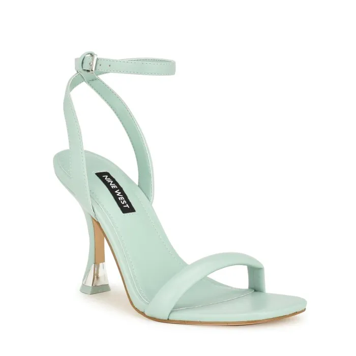 Nyra Ankle Strap Sandals Light Green Women Nine West Sandals