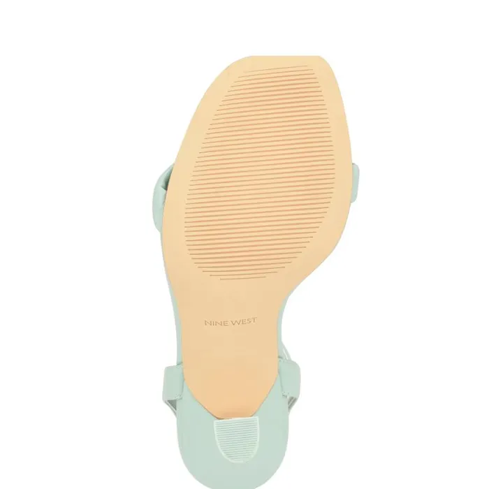 Nyra Ankle Strap Sandals Light Green Women Nine West Sandals