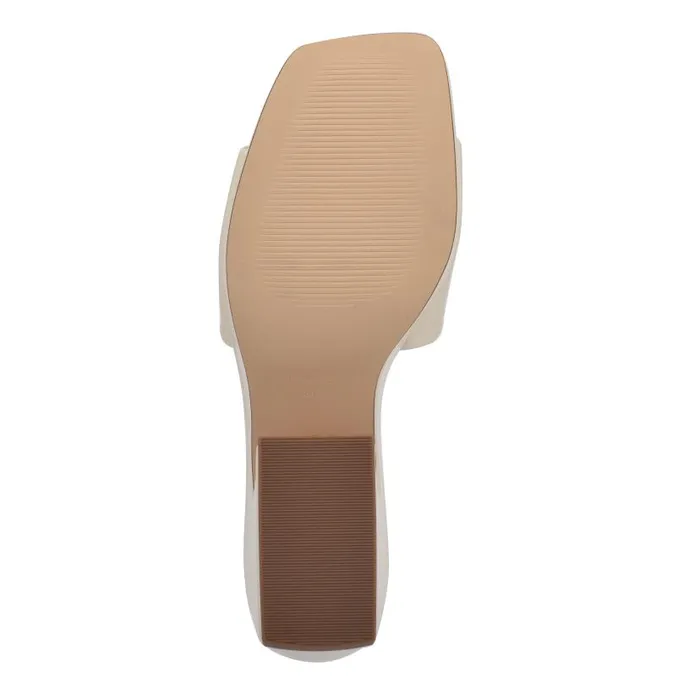 Oklee Platform Slide Sandals Chic Cream Women Nine West Sandals