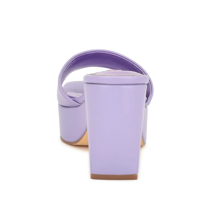 Oklee Platform Slide Sandals Lilac Women Nine West Sandals