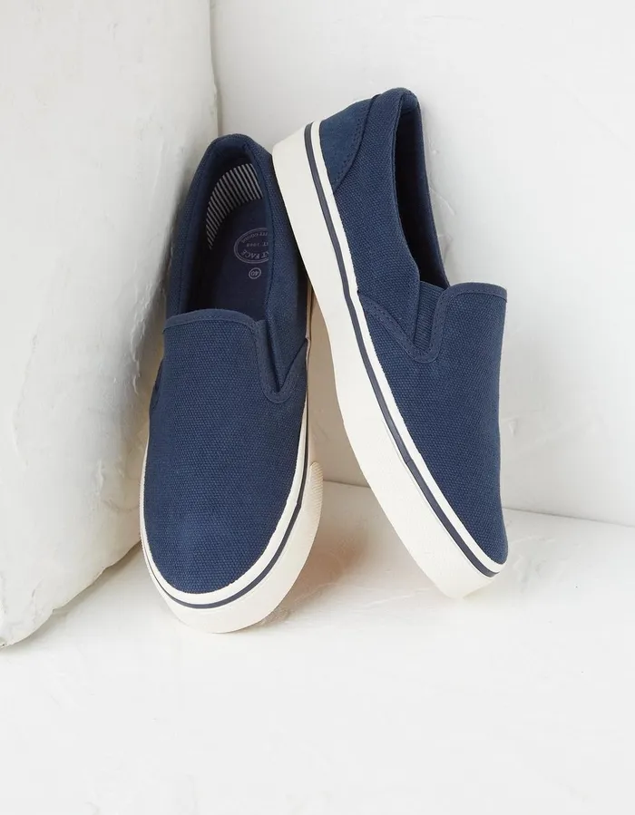 Ollie Slip On Trainers Navy Men FatFace Trainers