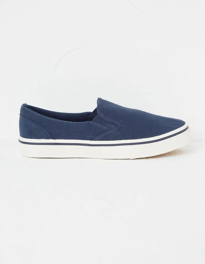 Ollie Slip On Trainers Navy Men FatFace Trainers
