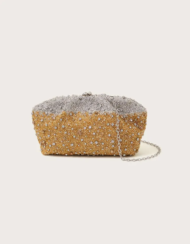 Ombre HandBeaded Clutch Women Monsoon Bags and Purses