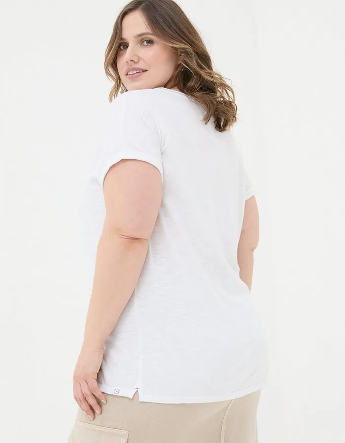 Organic Cotton Ivy TShirt White Women FatFace Tops and TShirts