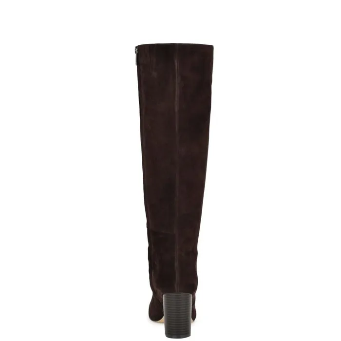 Otton Dress Boots Dark Brown Women Nine West Boots and Booties