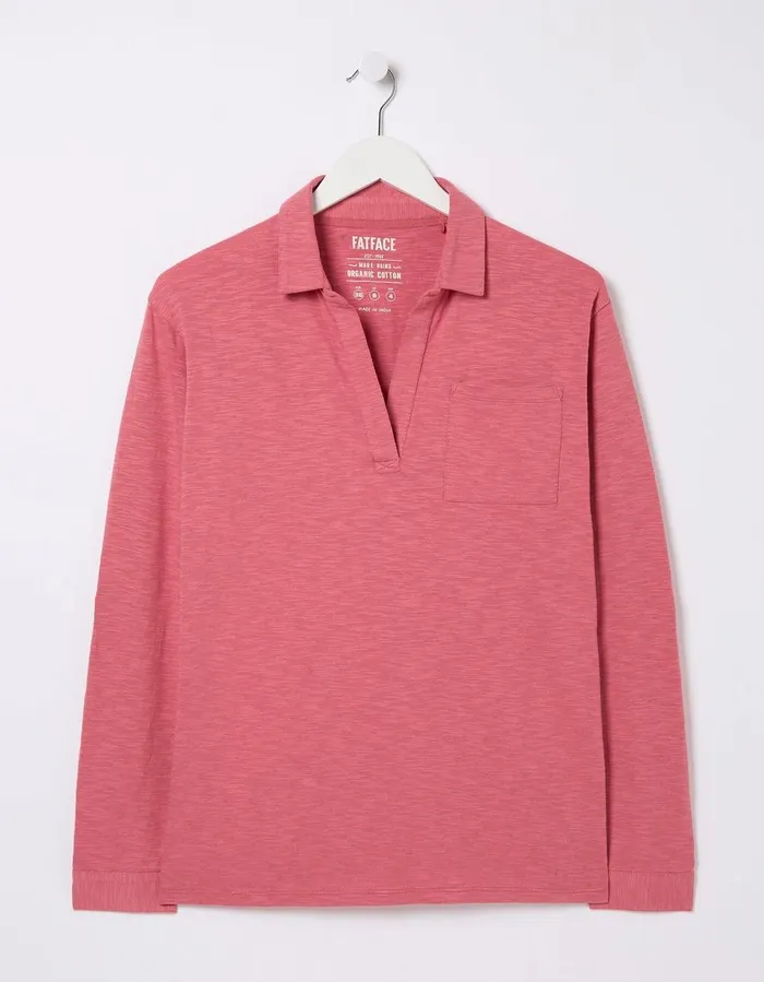 Paige Jersey Shirt Rose Pink Women FatFace Shirts and Blouses