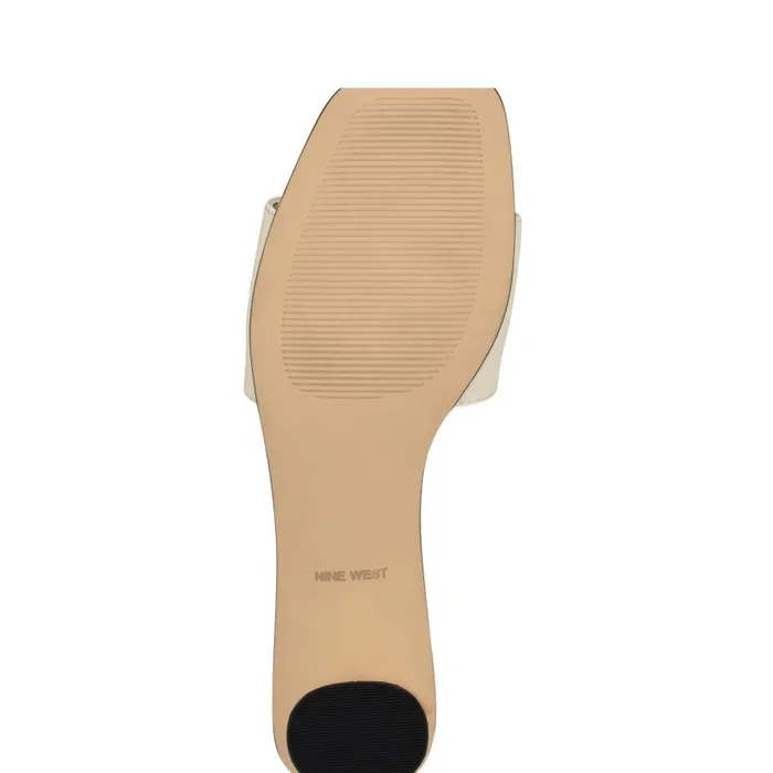 Paire Slide Sandals Ivory Women Nine West Sandals