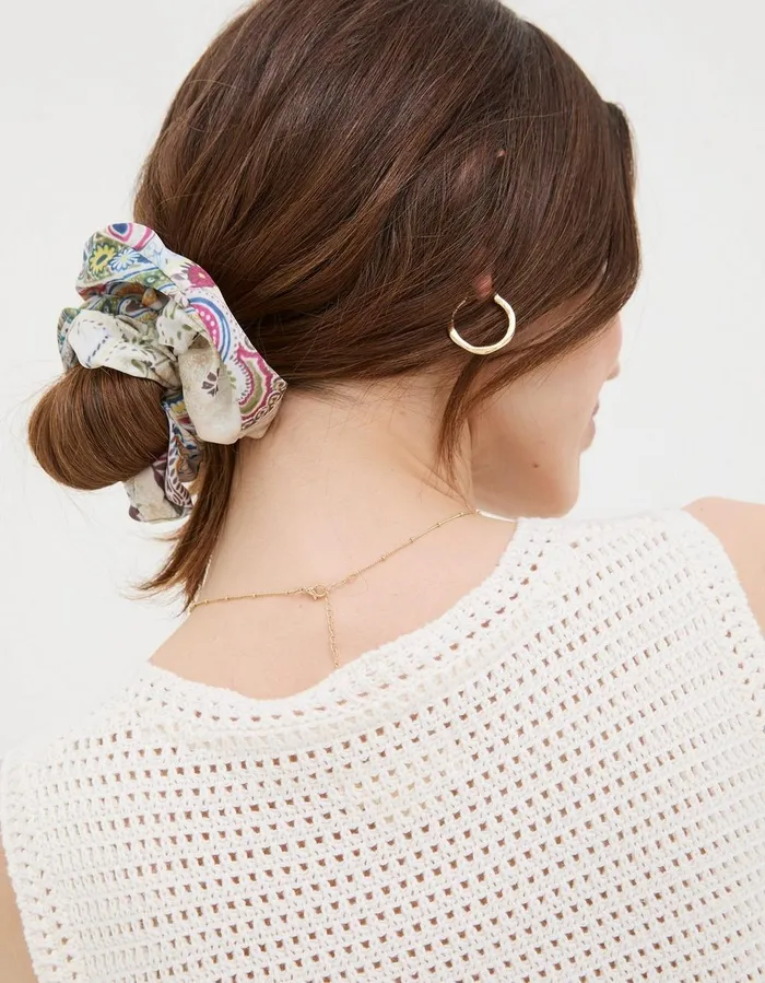 Paisley Scrunchie Ivory Women FatFace Hair Accessories